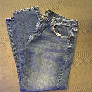 Lucky Brand Blue Straight Jeans with Natural Fading